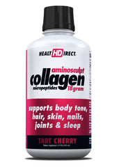 HEALTH DIRECT AminoSculpt Tart Cherry bottle for convenient daily liquid collagen use.