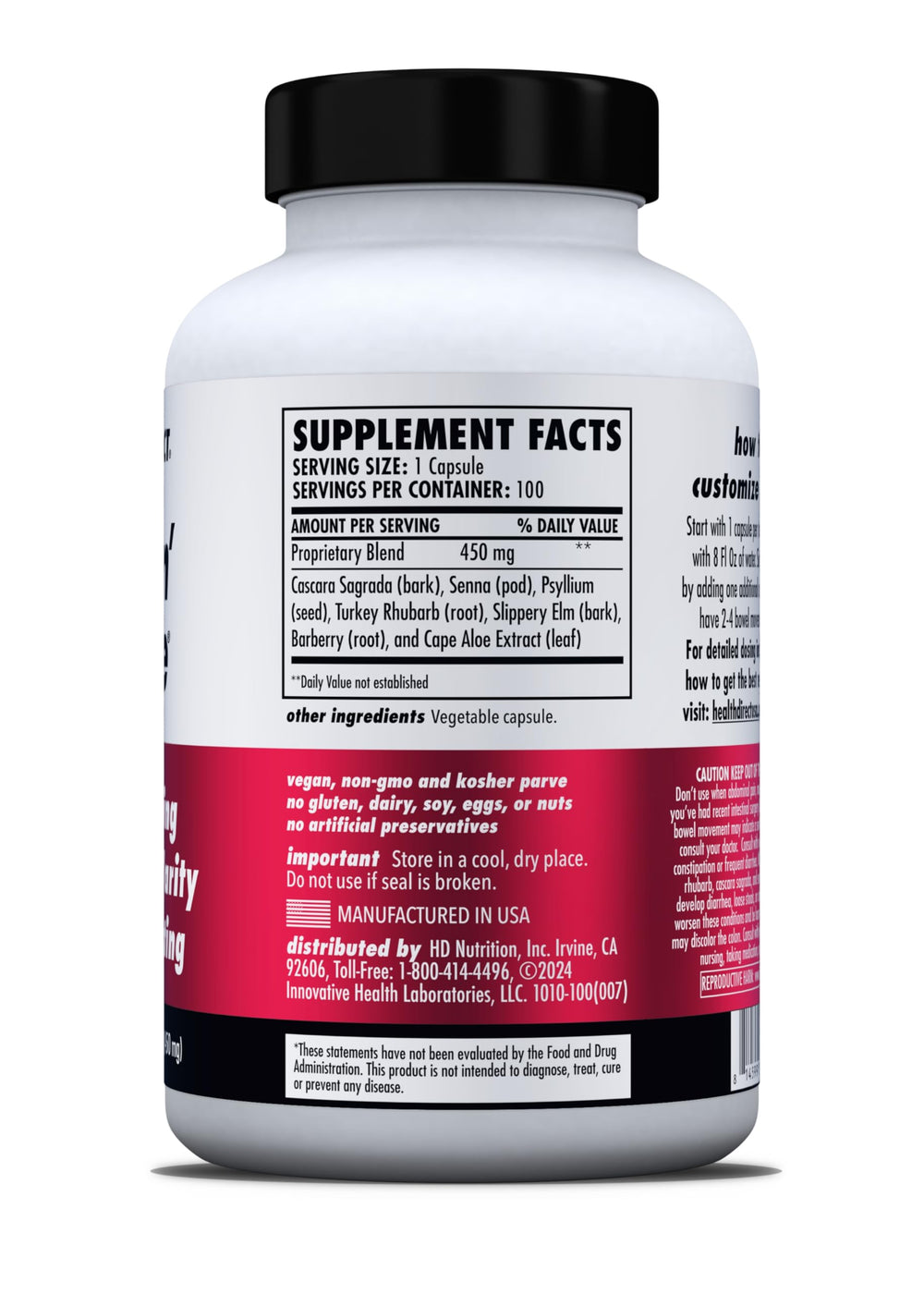 Health Direct Sculpt n' Cleanse veggie capsules ideal for vegan and vegetarian lifestyles.