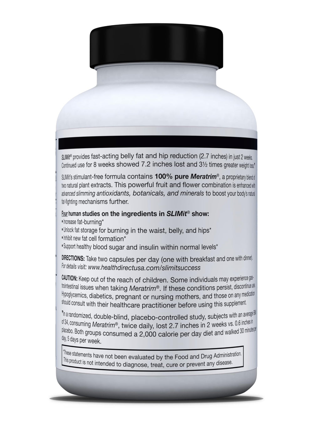 HEALTH DIRECT SLIMit clinical-trials graphic references research supporting ingredients.