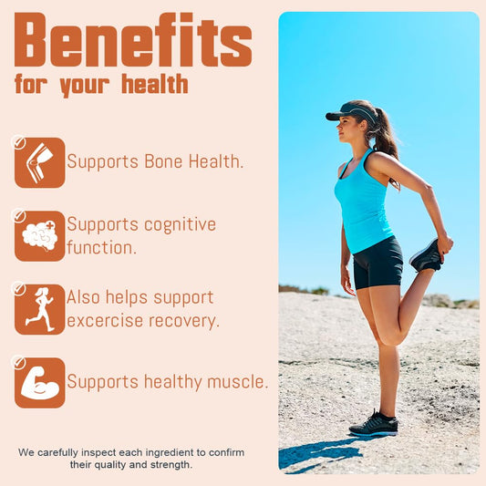 Health Dose Triple Magnesium label closeup highlights four absorbable forms for better uptake