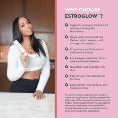 EstroGlow fragrance-free formula suitable for sensitive skin and daily wear.