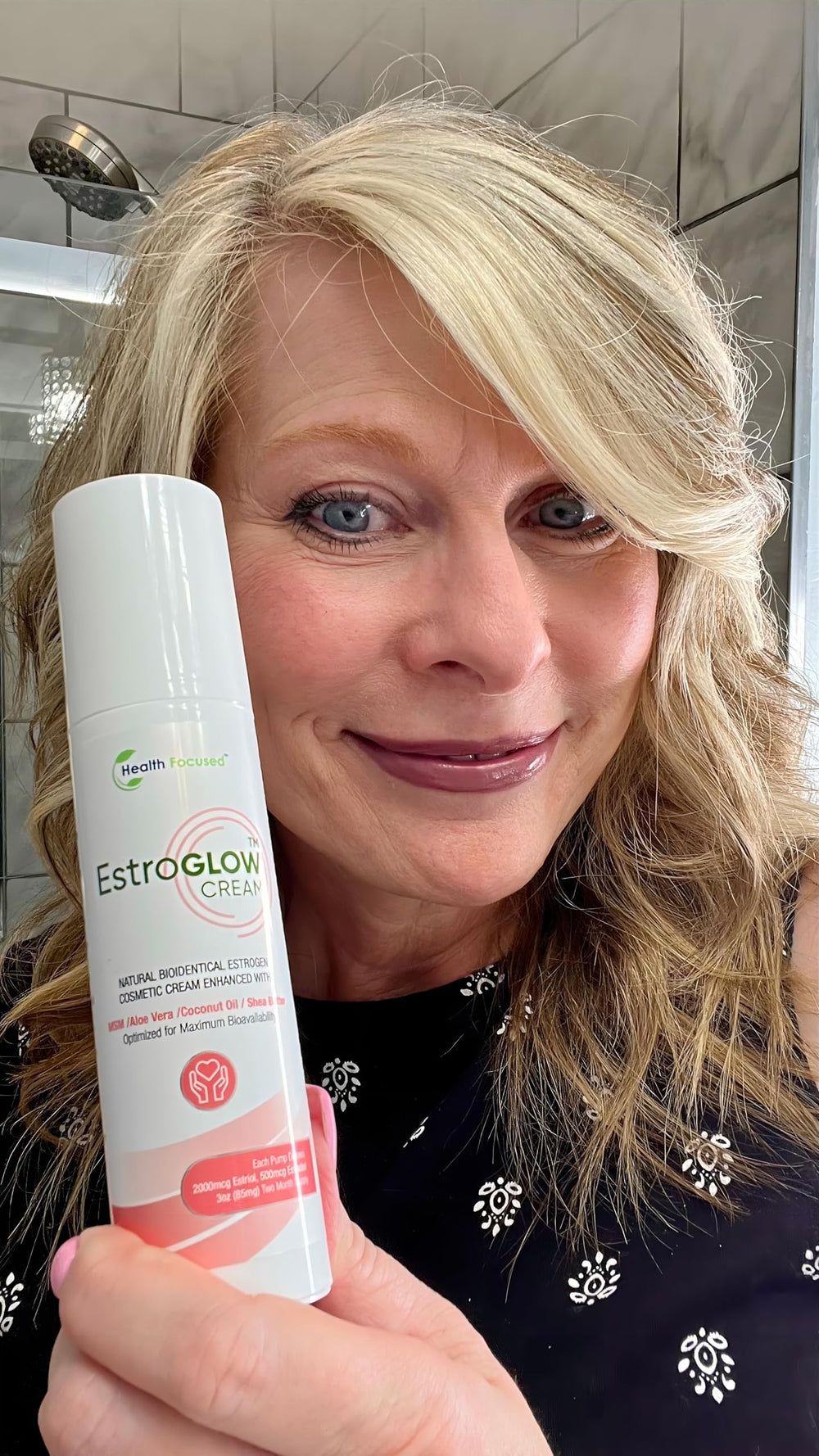 EstroGlow key ingredients include bioidentical estriol and estradiol USP.