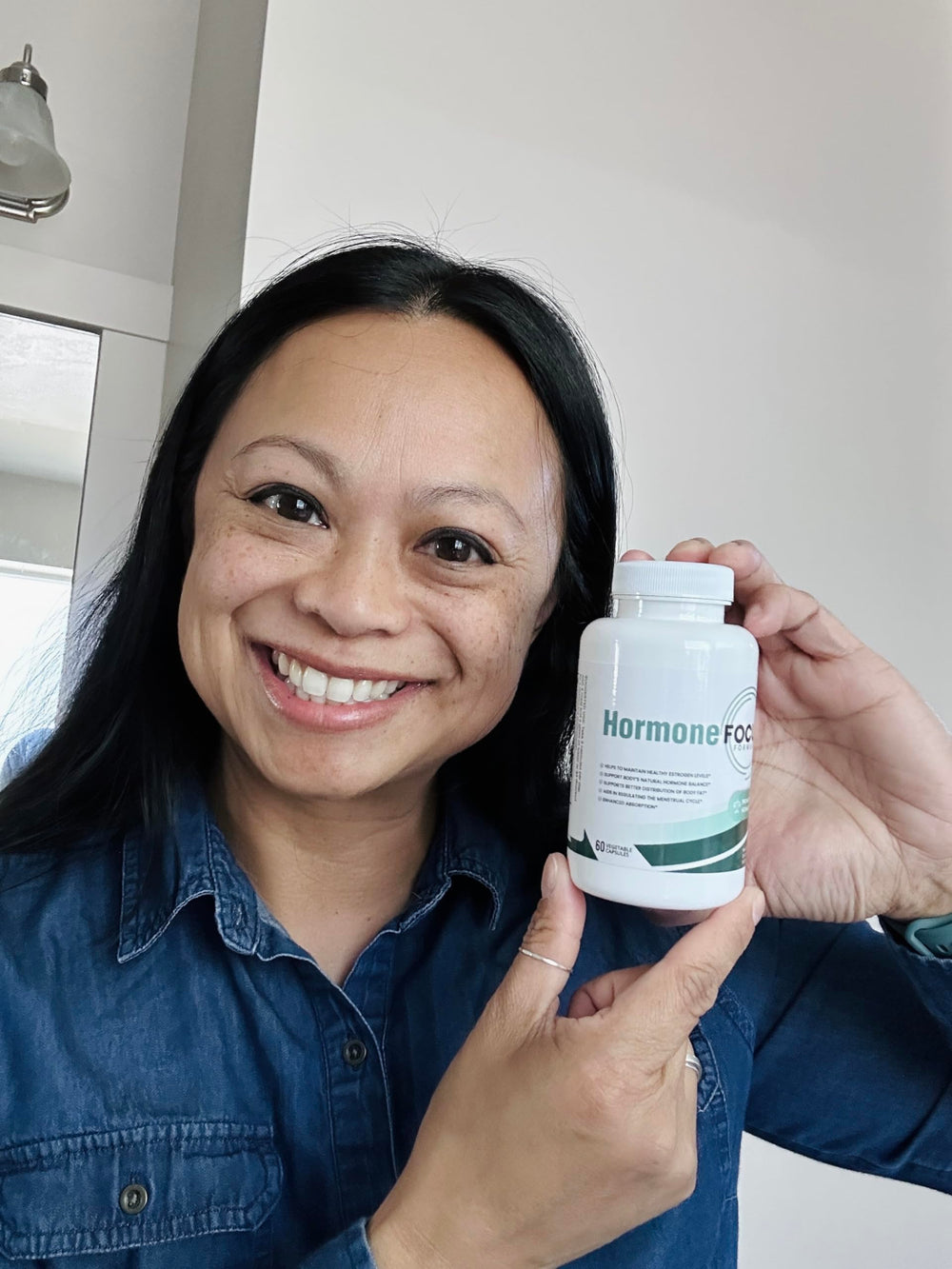 Health Focused Hormone Focus serving size for consistent daily dosing.