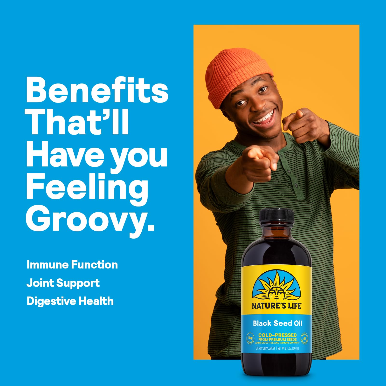 Health From The Sun Nature's Life oil dropper in use for dosing