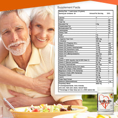 Pouring Health Guardian Cardio for Life peach powder into a glass for easy mix