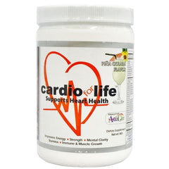 Health Guardian Cardio for Life Pina Colada powder tub for daily energy support.