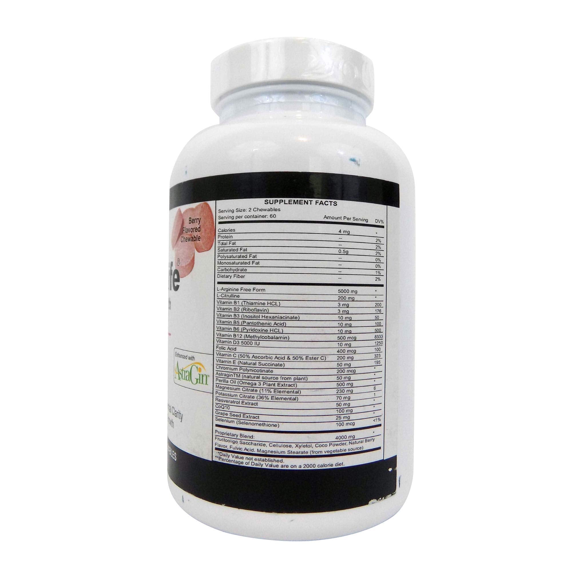 Health Guardian CardioForLife bottle label highlighting natural ingredients