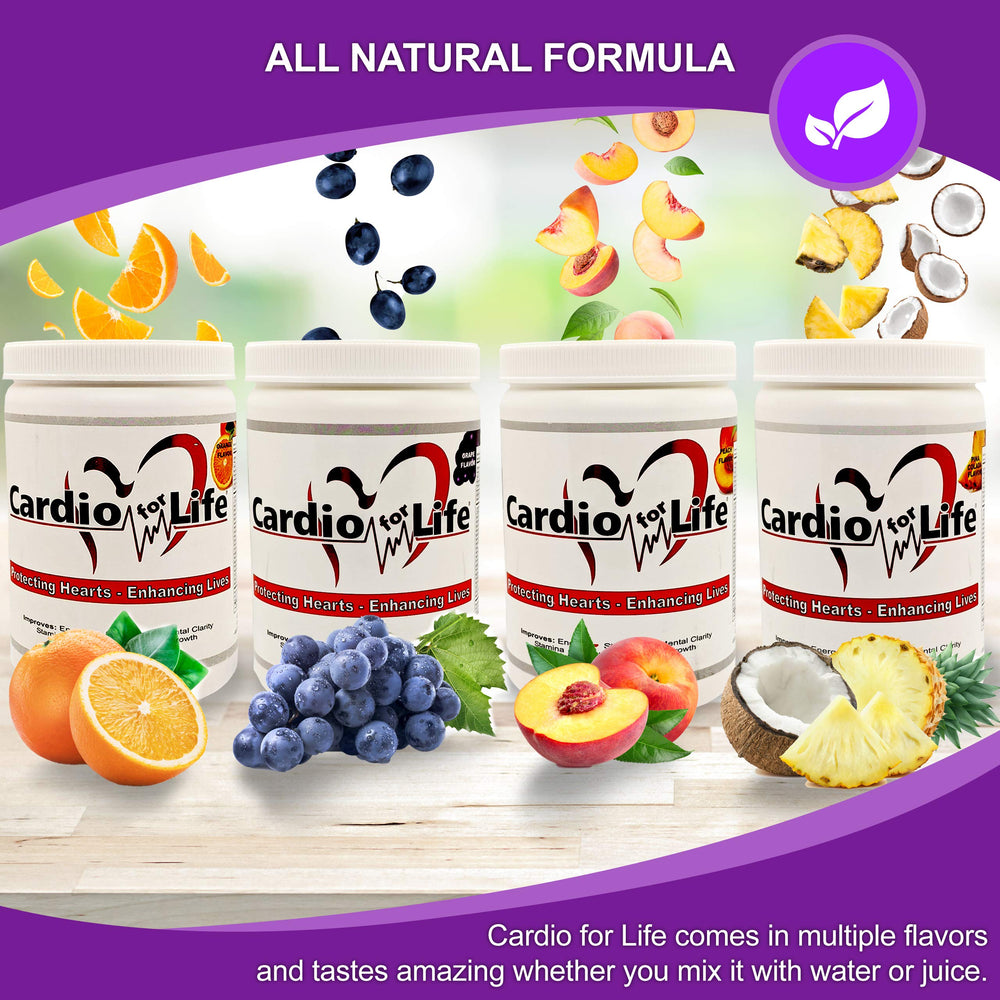 Health Guardian CardioForLife serving scoop poured into juice.