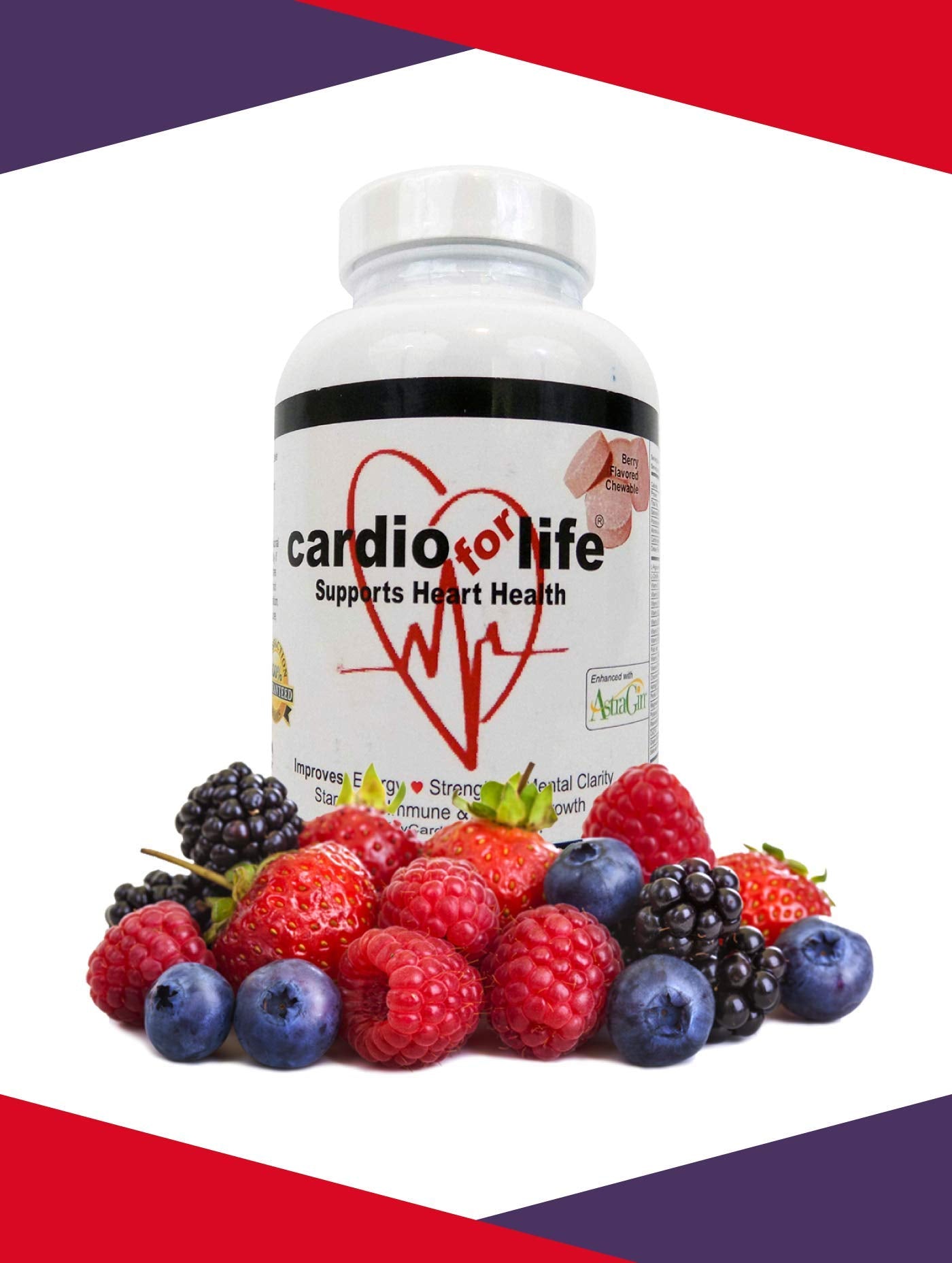 Health Guardian CardioForLife nutrition facts panel for informed daily choices