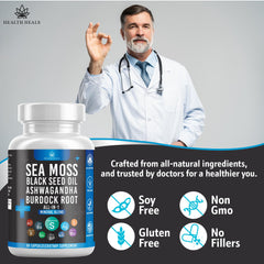 Health Heals capsules dispense, easy daily dosage for various lifestyles.