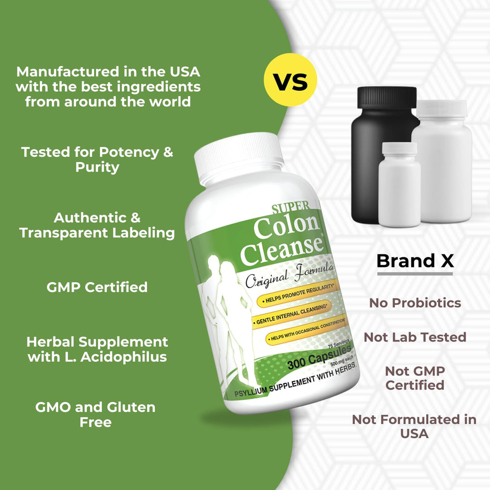 Product packaging highlighting gluten, soy, and dairy-free formulation from Health Plus.