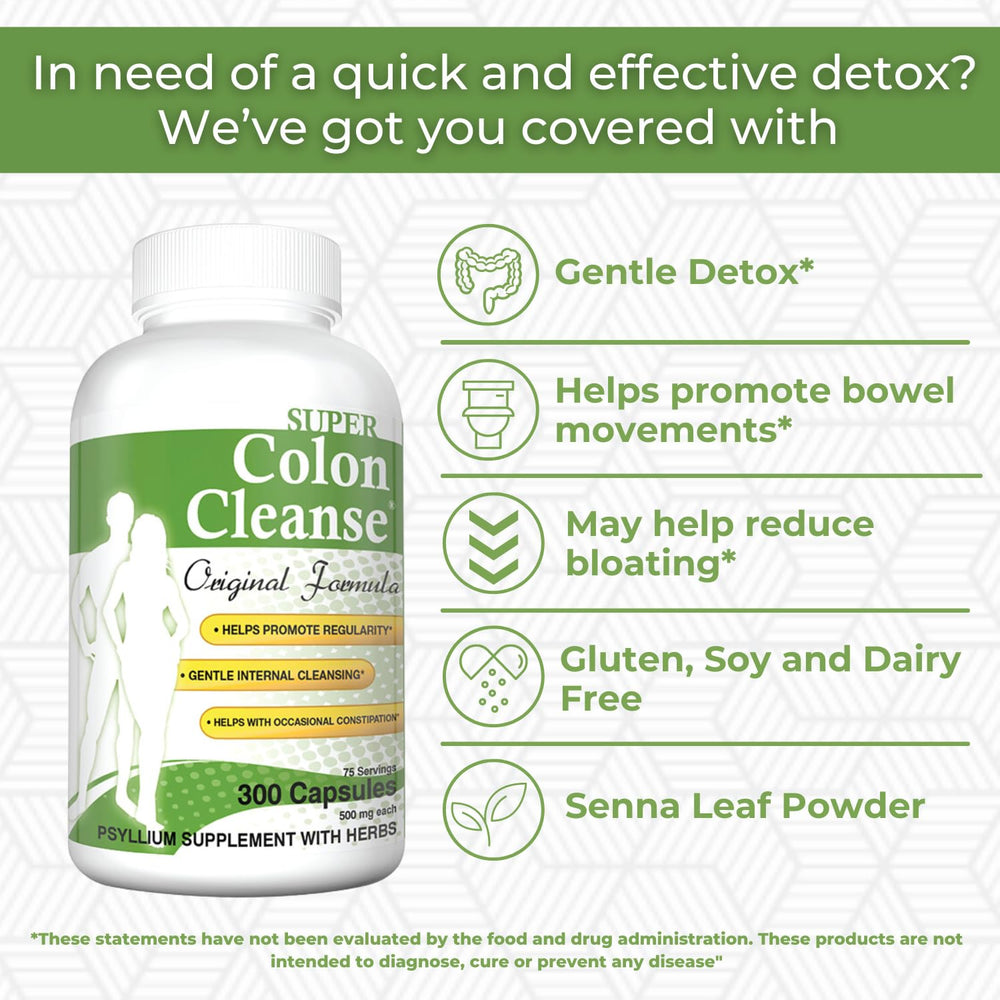 Psyllium husk fiber in Health Plus blend supporting regularity.