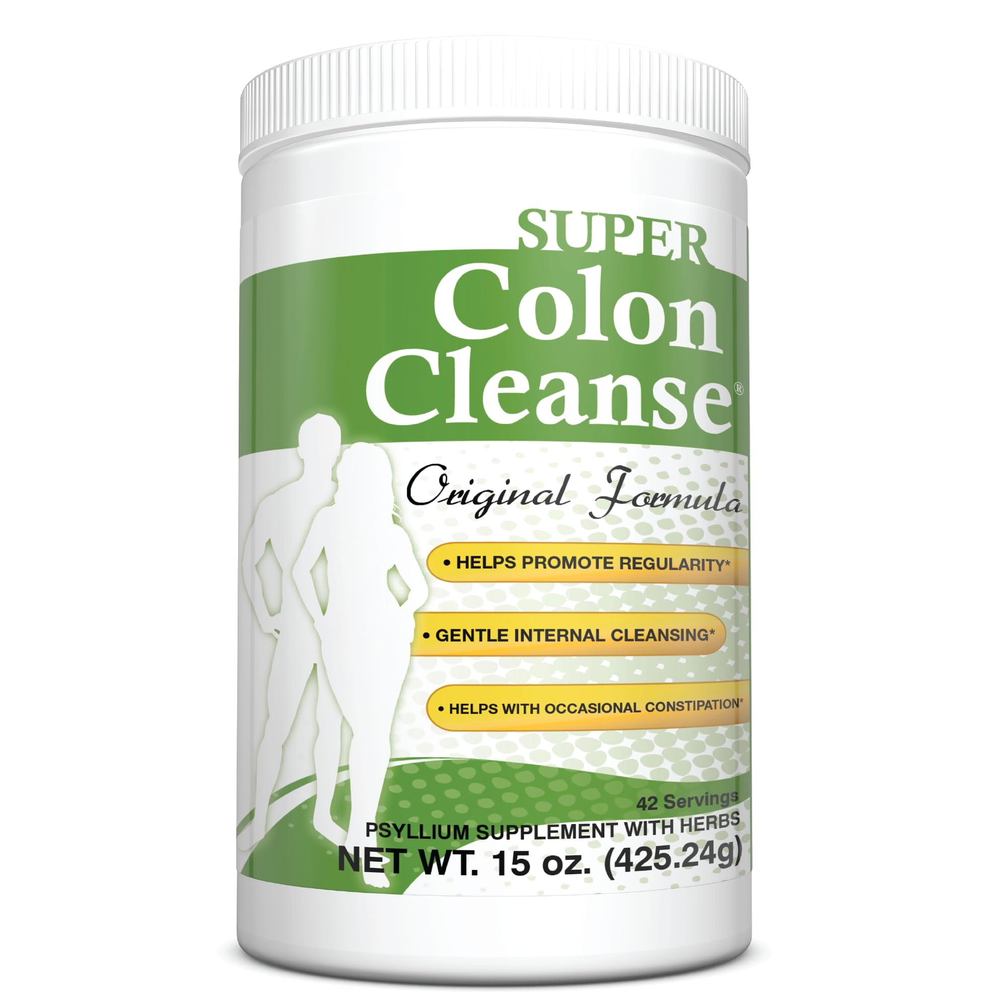 Health Plus Super Colon Cleanse original bottle front showing packaging and easy to identify digestive support.