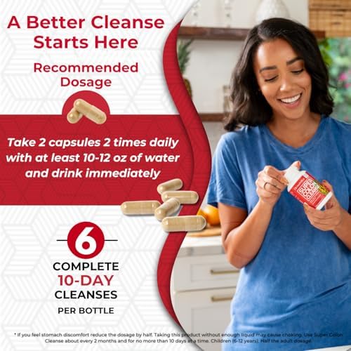Health Plus Super Colon Cleanse 60-day packaging indicating supply.