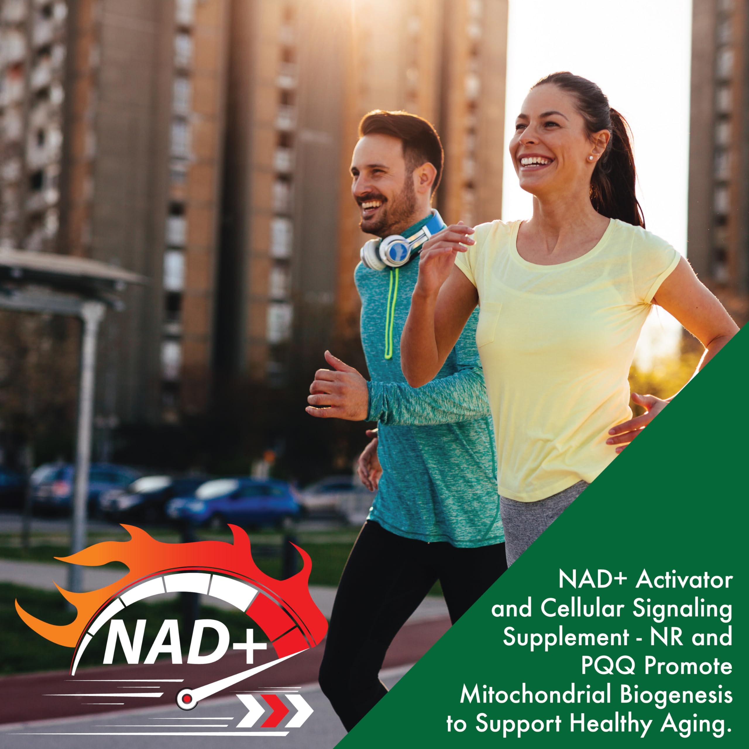 Health Thru Nutrition NAD+ Activator packaging box with product details.