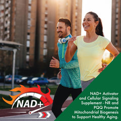 Health Thru Nutrition NAD+ Activator packaging box with product details.
