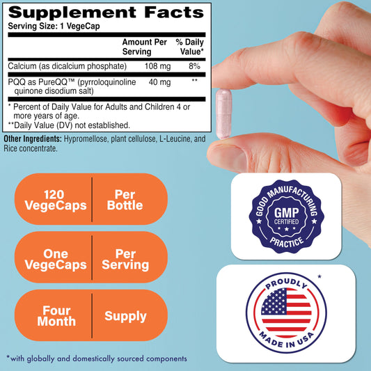 PQQ capsules packaging by Health Thru Nutrition emphasizing clean label and safety