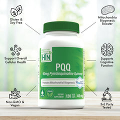 Bottle with Consumer Lab tested badge for Health Thru Nutrition PQQ reliability