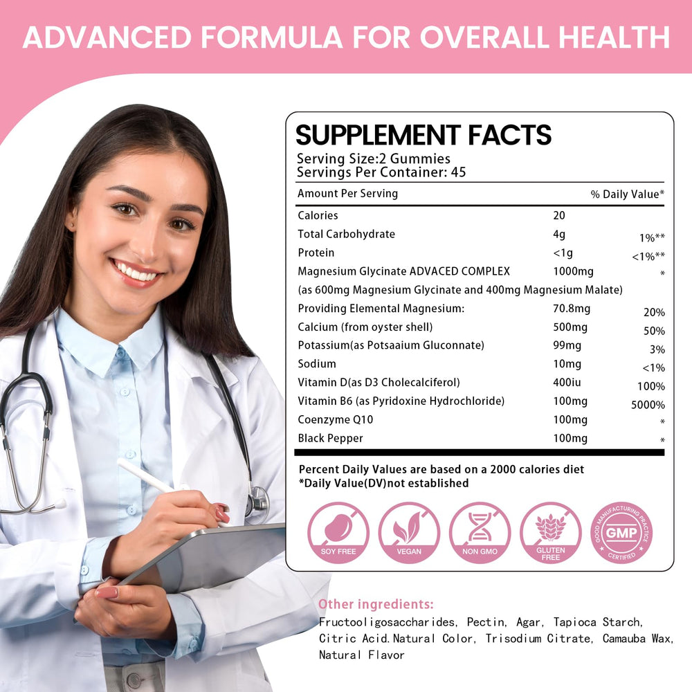 Health4All Magnesium Glycinate Gummies open bottle ready for daily wellness routine