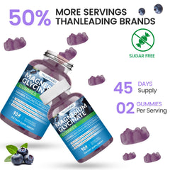 Health4All Magnesium Glycinate Gummies flatlay highlights convenient, tasty wellness addition.