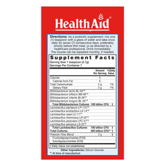 HealthAid 7 Day Probio packaging reveals vegan shelf-stable formula and ingredients