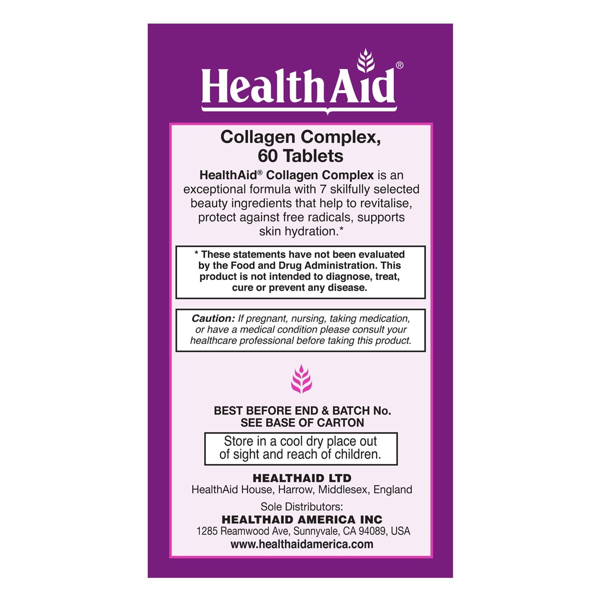 HealthAid Collagen Complex tablets close-up for easy daily skin care