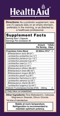 HealthAid ColonProbio label shot emphasizing prebiotic blend and 14 strains.