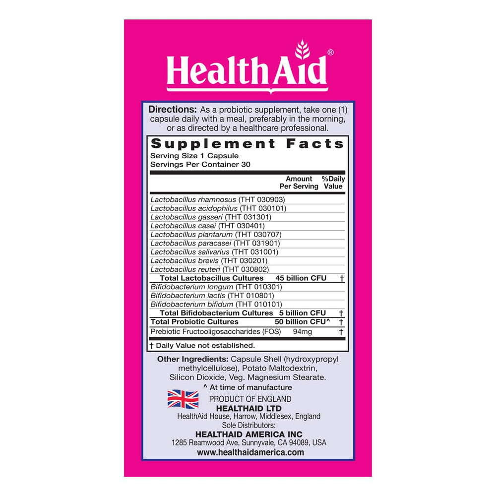 HealthAid FemProbio bottle front showing label and branding
