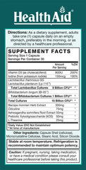 HealthAid FocusProbio adults prebiotic blend packaging highlighting XOS benefits.