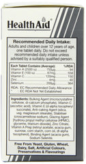 HealthAid Selenium Plus tablet close-up showing compact capsules for daily use.