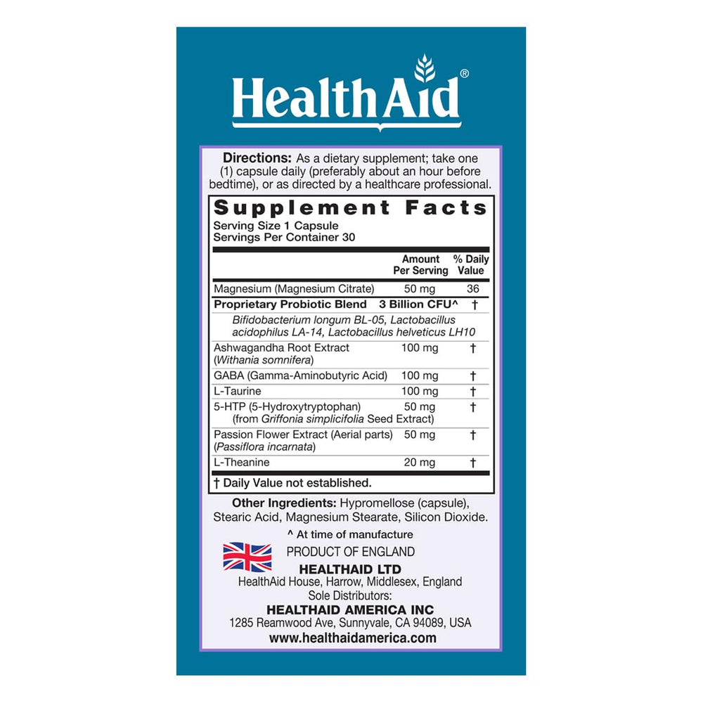HealthAid SleepProbio on a bedside table suggesting a nightly routine.