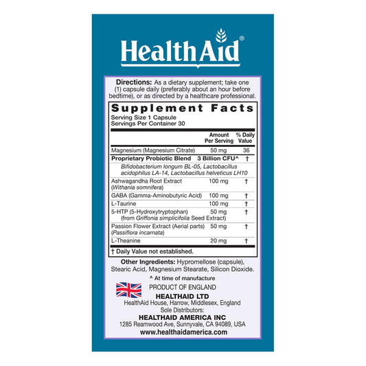 HealthAid SleepProbio on a bedside table suggesting a nightly routine.