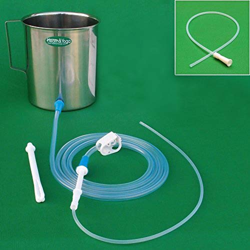 HealthAndYoga GutFlo enema kit bucket (2-quart stainless steel) for home use