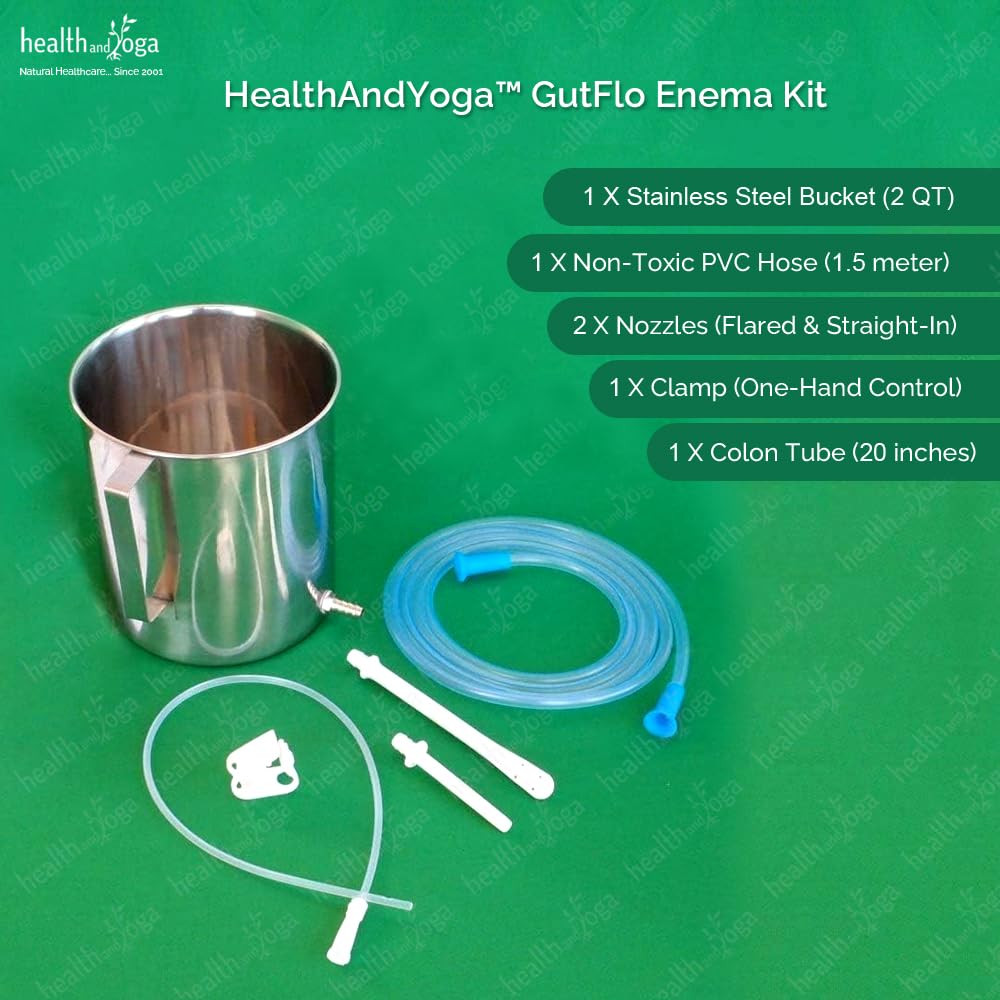 HealthAndYoga GutFlo one-hand clamp for adjustable flow