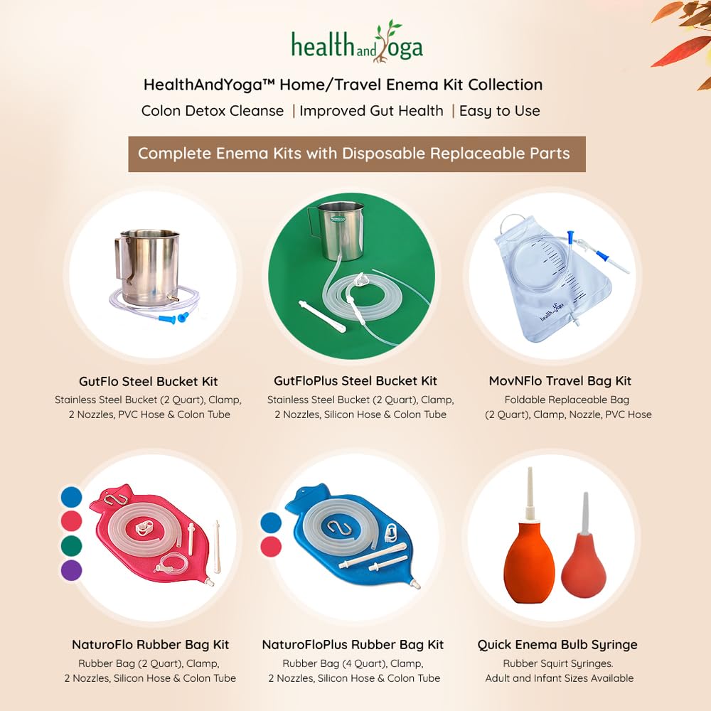 HealthAndYoga GutFlo straight nozzle for easy insertion and cleaning