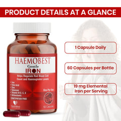 HealthBest immune-supporting iron bottle suggests broader wellness benefits