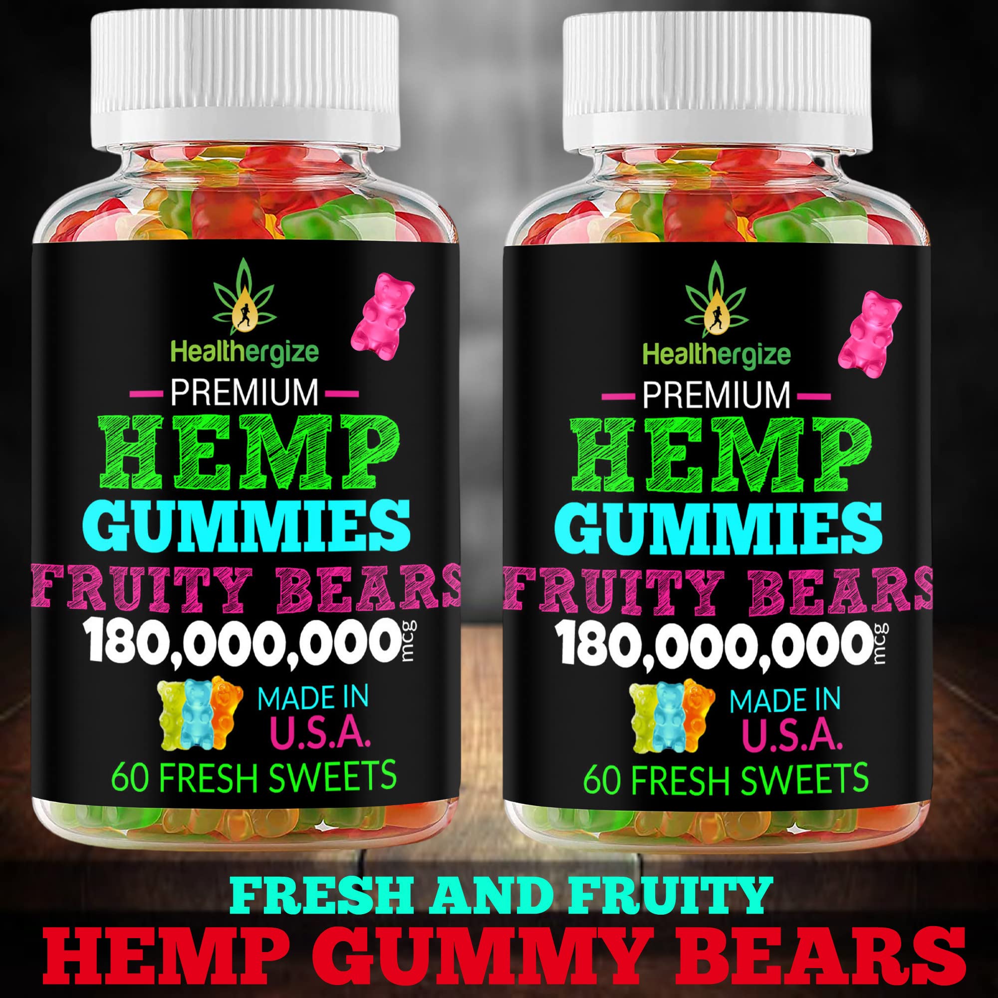 Bedtime routine scene with Healthergize gummies helping wind down.