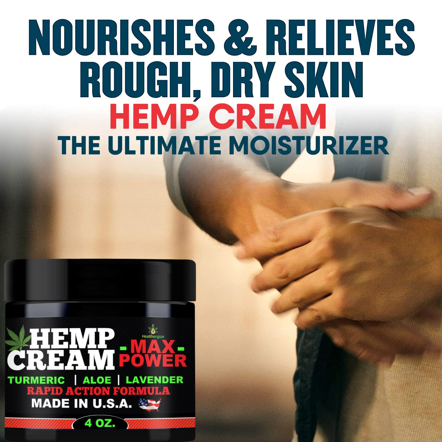 Healthergize cream enriching dry skin with rich moisture and comfort.