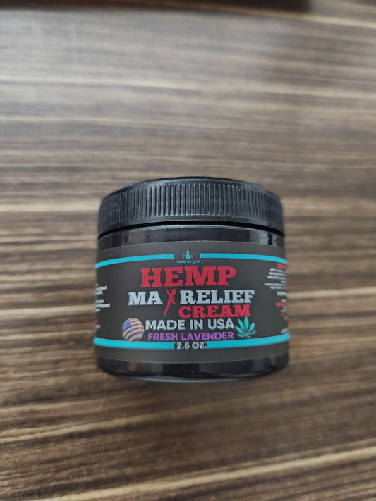 Applying Healthergize Hemp Cream to knee area for targeted absorption.