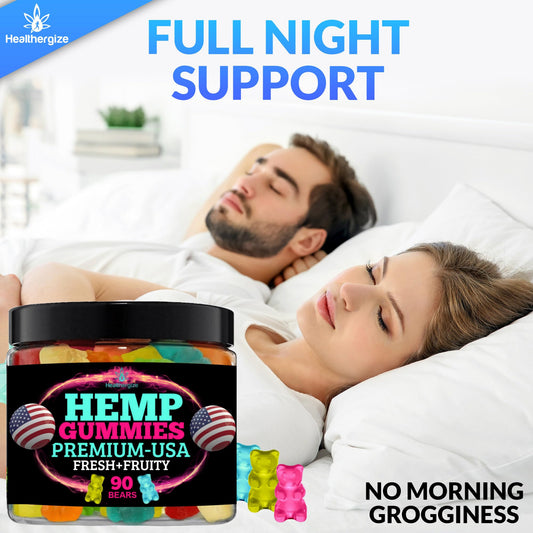 Healthergize hemp gummies bear shape: tasty bears for calm moods