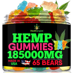 Healthergize hemp-gummies-bears-fruity-burst: a tasty, convenient snack with natural hemp oil.