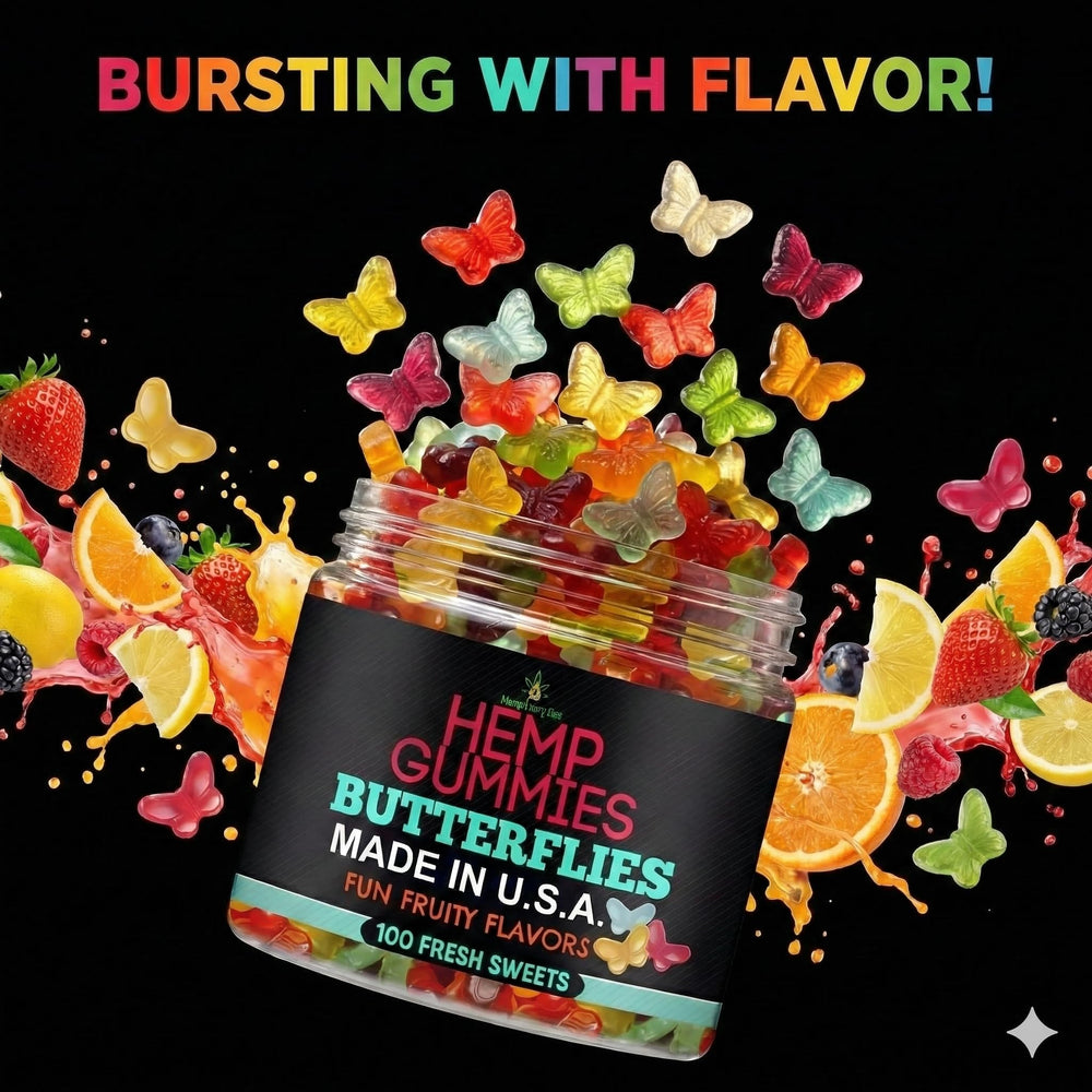 Healthergize hemp gummies butterfly shape adds playful daily routine.