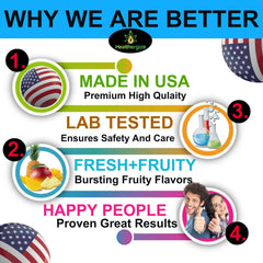 Healthergize Hemp Gummies easy-chew texture suggests quick relaxation.