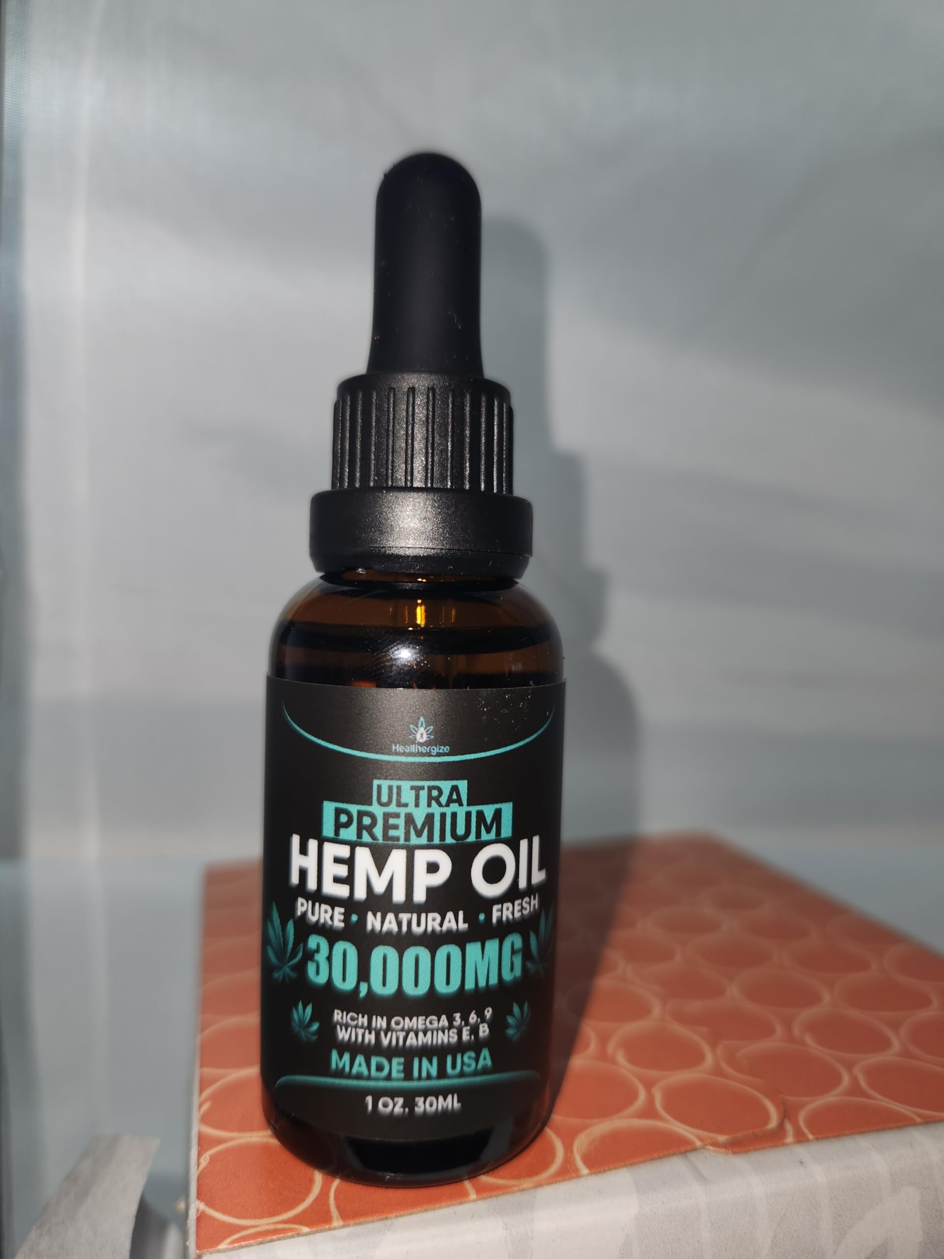 Evening routine with Healthergize hemp oil for calm, relaxed mood.