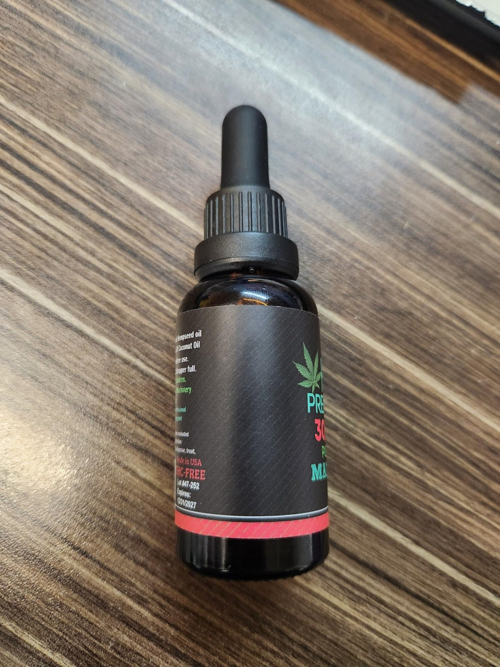 Healthergize hemp oil USA-made label signals quality and reliable sourcing.
