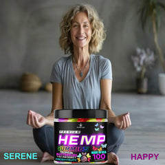 Healthergize omega-rich hemp oil ingredients highlight natural benefits.