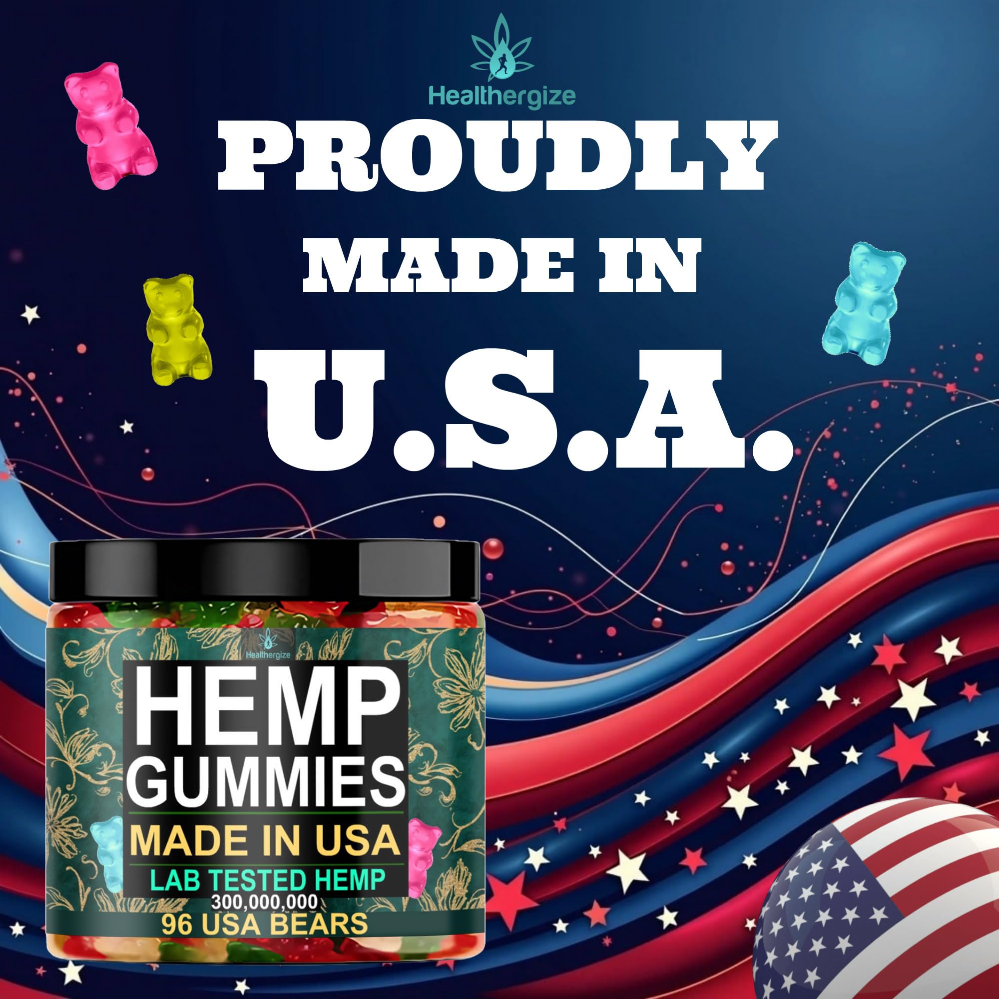 Healthergize USA-made label: premium quality and local manufacturing