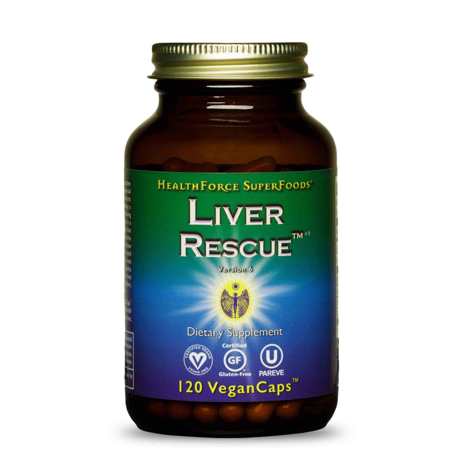 HealthForce Liver Rescue bottle front view for daily liver support