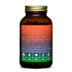 HealthForce Scram capsules pour demonstrating dosage guidance for daily routine.