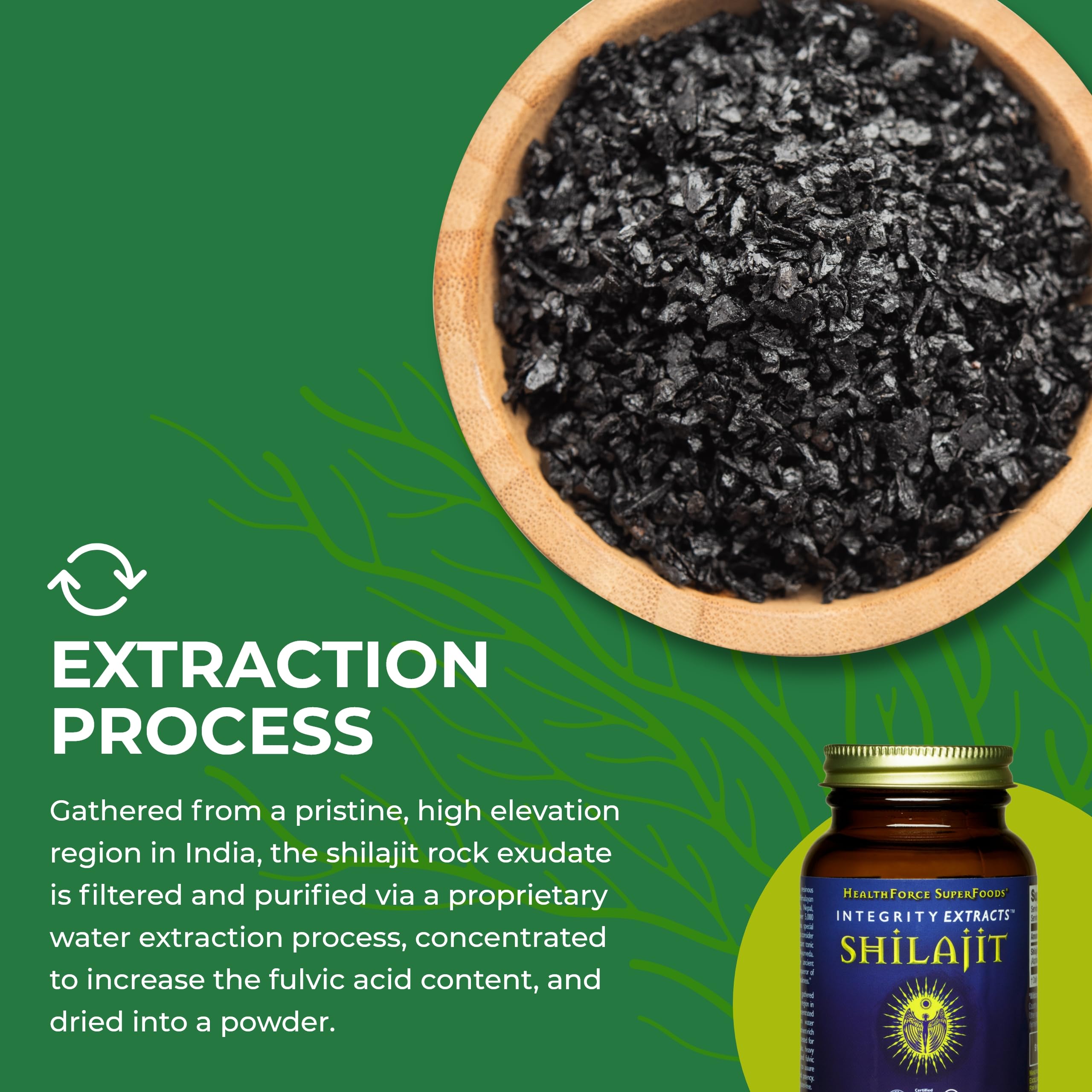 Open HealthForce Shilajit bottle scene shows easy serving.